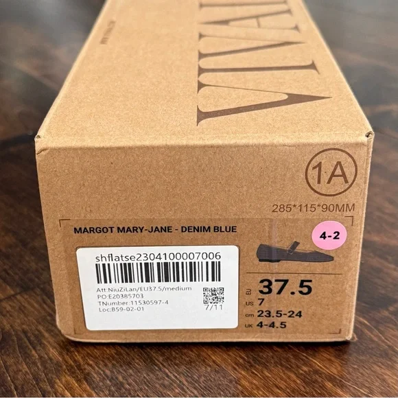 Vivaia • Margot • Mary-Jane Denim Blue • US Size 7 •NWT - Picture 7 of 7